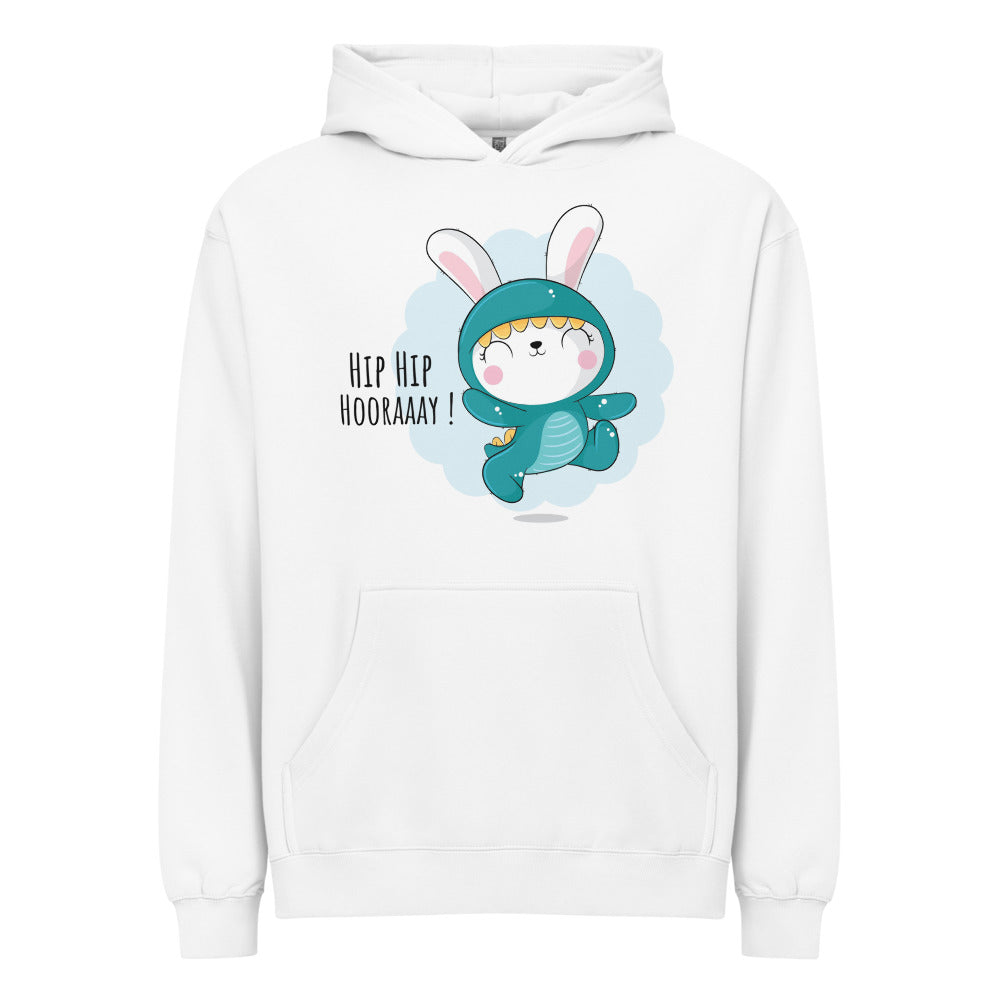 Green rabbit - HIP HIP HOORAAAY | Men's Box Hoodie I Cotton Heritage M2635