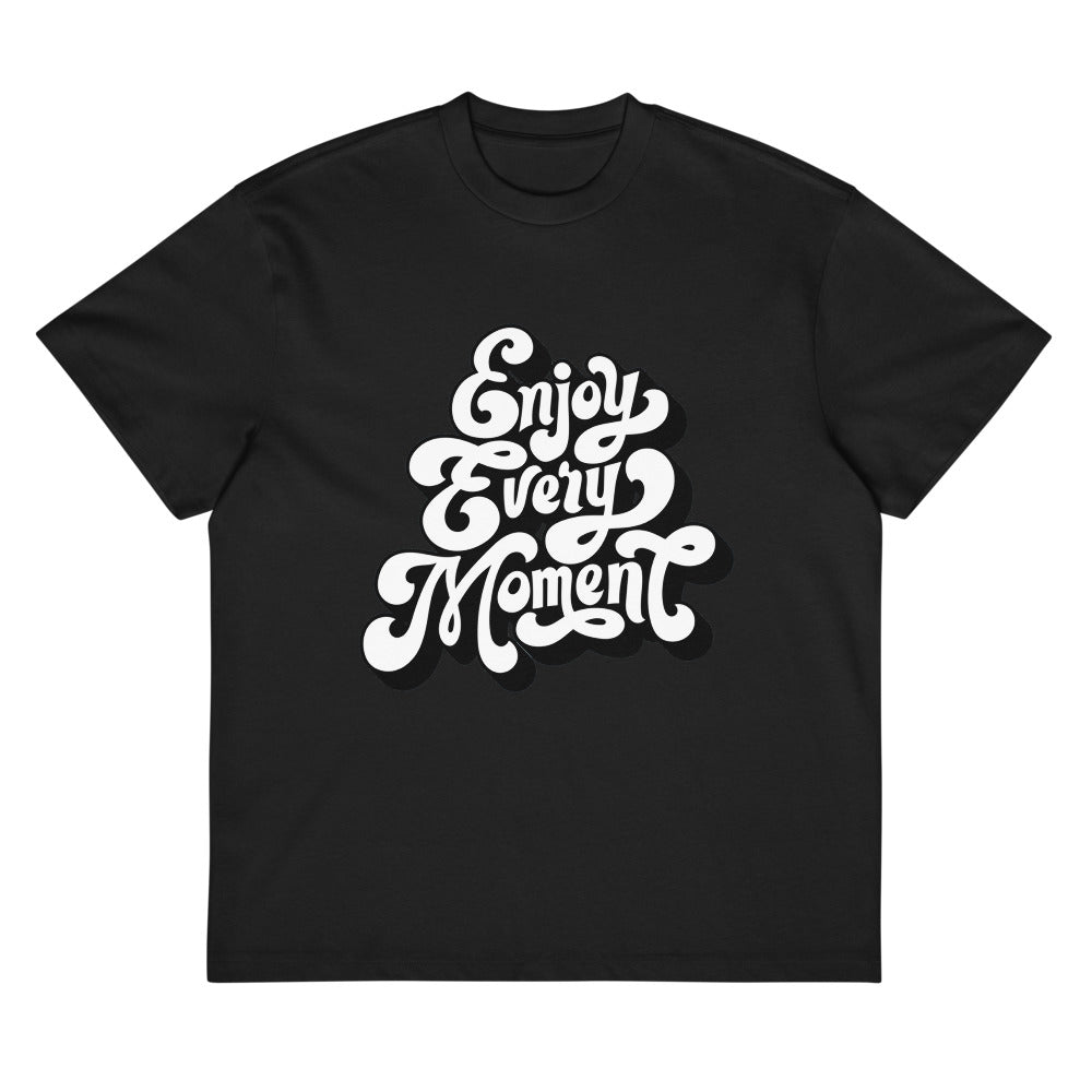 Enjoy every moments white | Men's Box Tee | Cotton Heritage MC1087