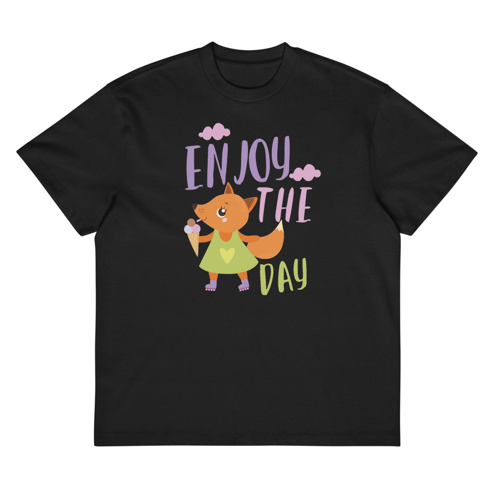 Orange fox - Ẹnoy the day | Men's Box Tee | Cotton Heritage MC1087