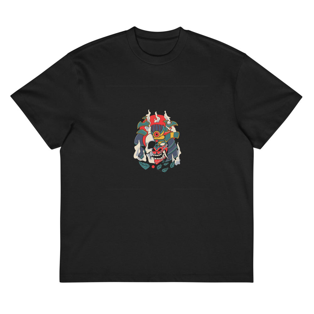 Samurai skull | Men's Box Tee | Cotton Heritage MC1087
