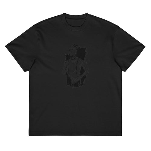Black & White bearded man suit | Men's Box Tee | Cotton Heritage MC1087