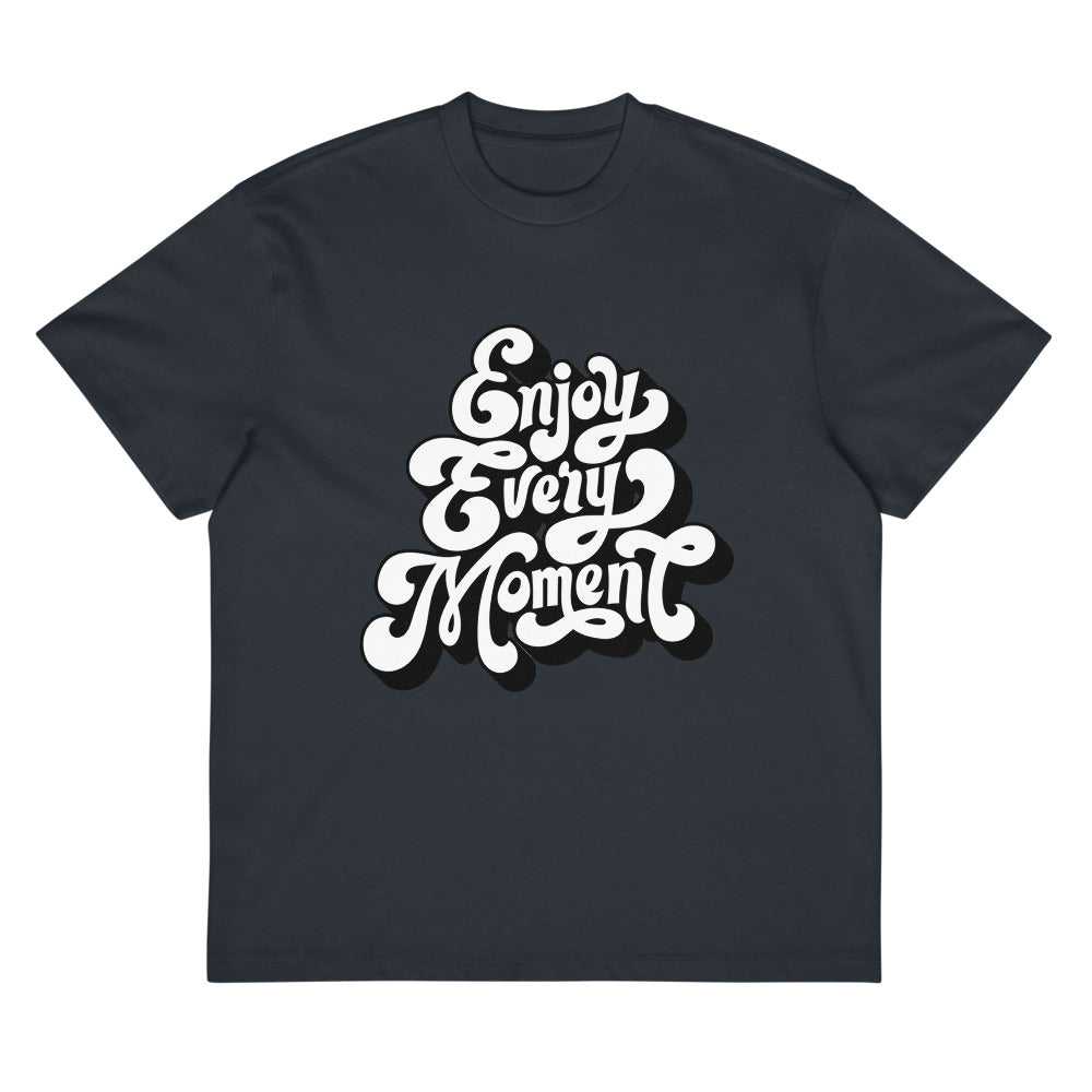 Enjoy every moments white | Men's Box Tee | Cotton Heritage MC1087