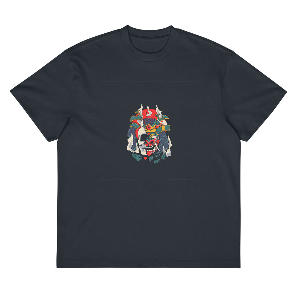 Samurai skull | Men's Box Tee | Cotton Heritage MC1087