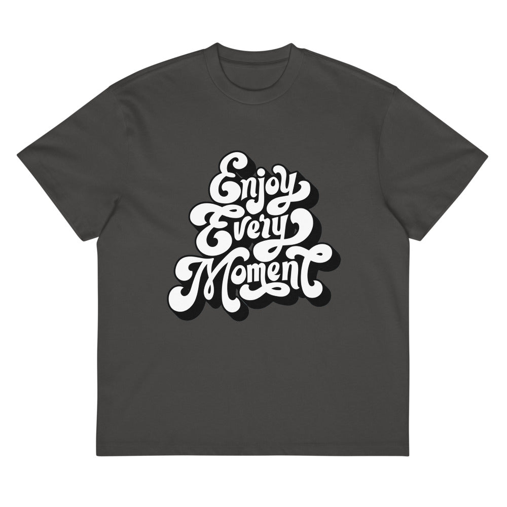 Enjoy every moments white | Men's Box Tee | Cotton Heritage MC1087