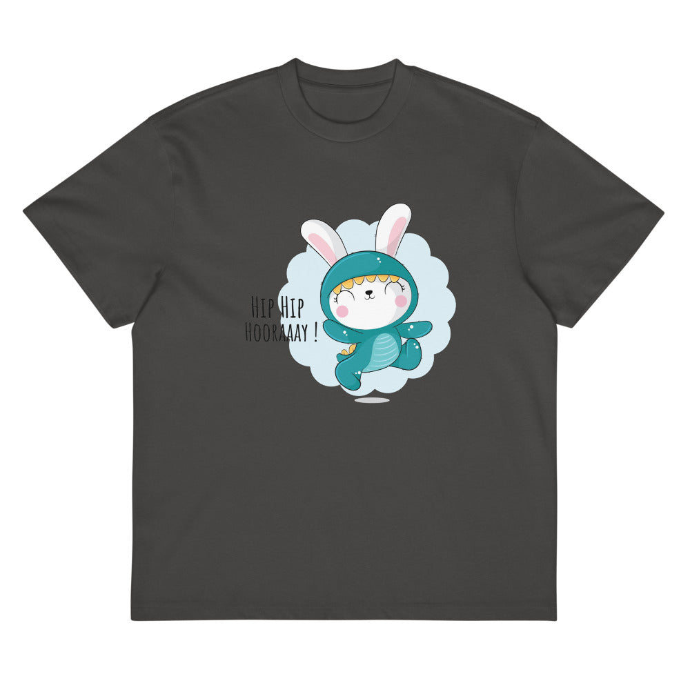 Green rabbit - HIP HIP HOORAAAY | Men's Box Tee | Cotton Heritage MC1087