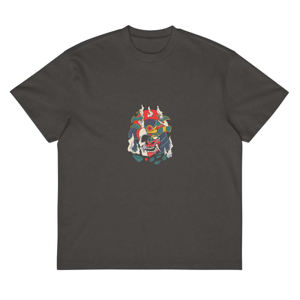 Samurai skull | Men's Box Tee | Cotton Heritage MC1087