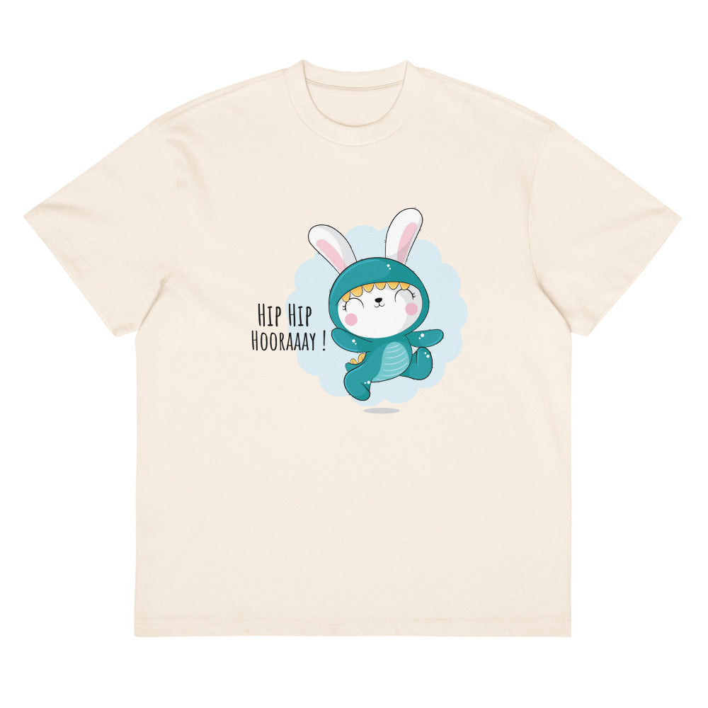 Green rabbit - HIP HIP HOORAAAY | Men's Box Tee | Cotton Heritage MC1087