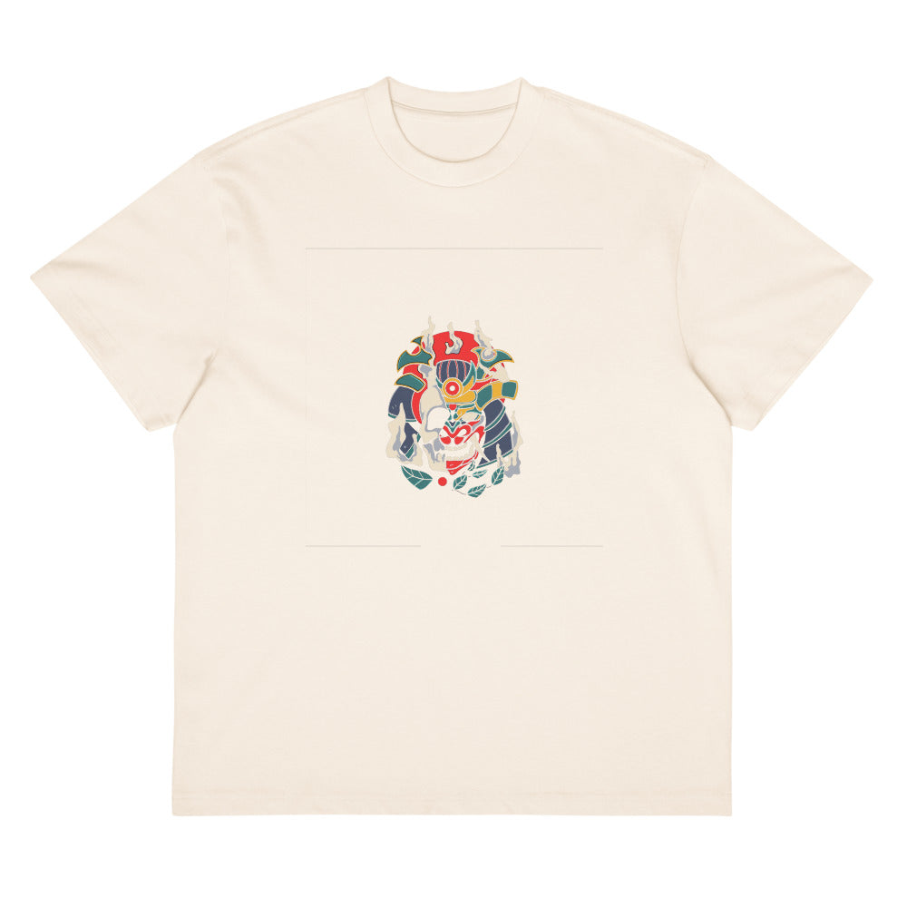 Samurai skull | Men's Box Tee | Cotton Heritage MC1087