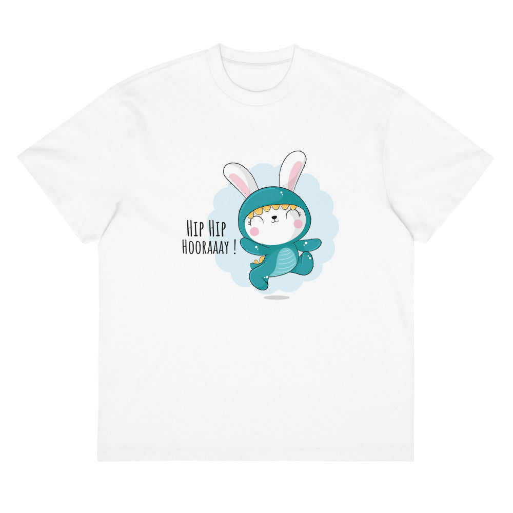 Green rabbit - HIP HIP HOORAAAY | Men's Box Tee | Cotton Heritage MC1087