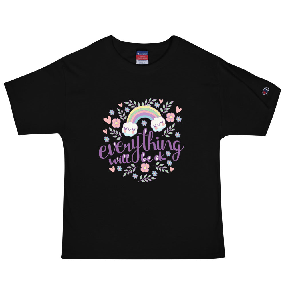Rainbow - Everything will be ok | Men's Champion Heritage T-Shirt | T105
