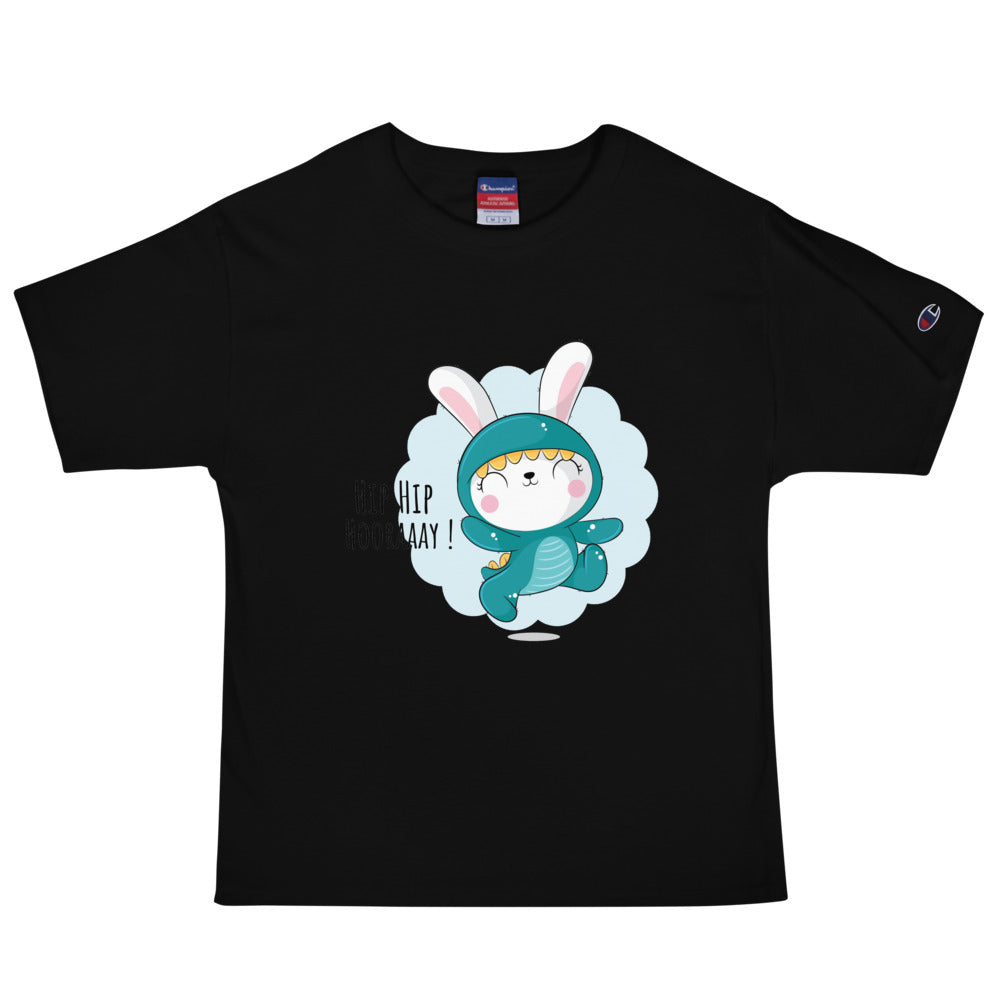 Green rabbit - HIP HIP HOORAAAY | Men's Champion Heritage T-Shirt | T105