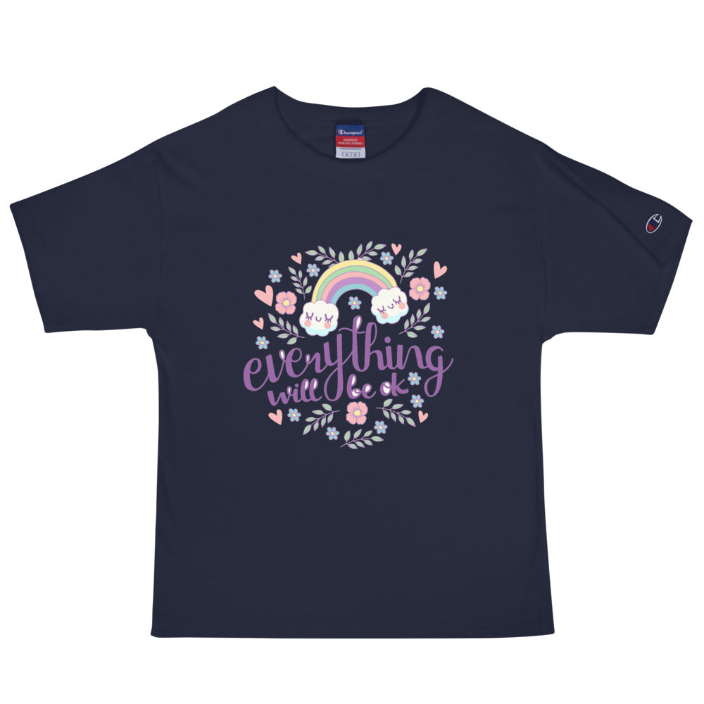Rainbow - Everything will be ok | Men's Champion Heritage T-Shirt | T105