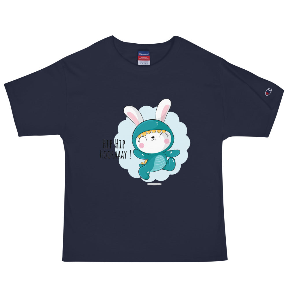 Green rabbit - HIP HIP HOORAAAY | Men's Champion Heritage T-Shirt | T105