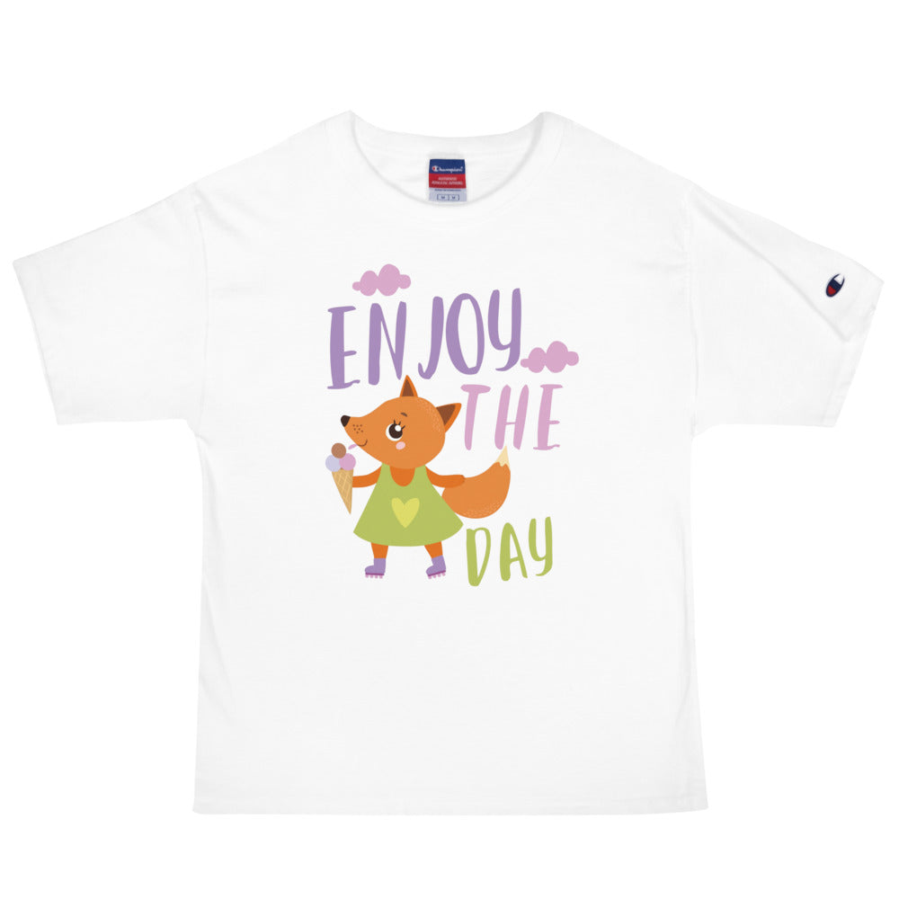 Orange fox - Ẹnoy the day | Men's Champion Heritage T-Shirt | T105