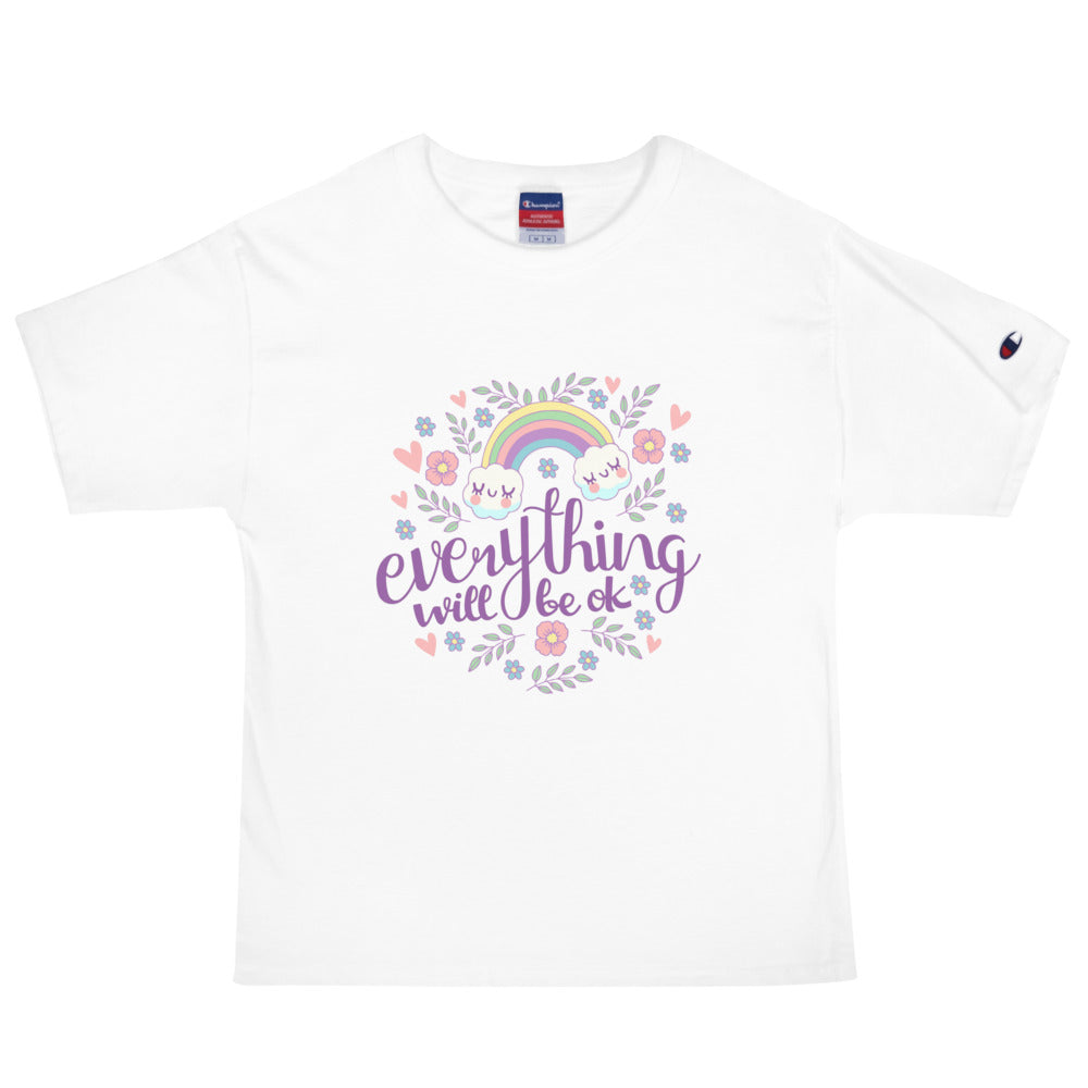 Rainbow - Everything will be ok | Men's Champion Heritage T-Shirt | T105