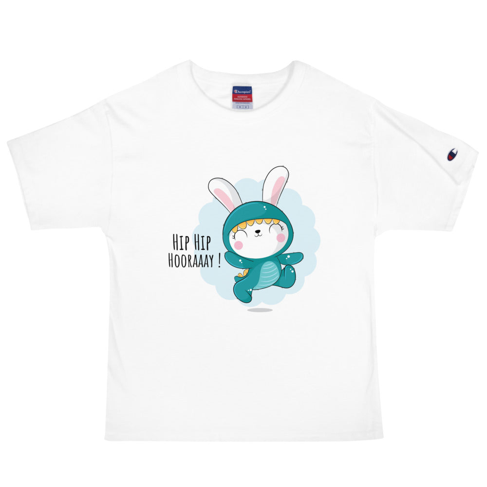 Green rabbit - HIP HIP HOORAAAY | Men's Champion Heritage T-Shirt | T105