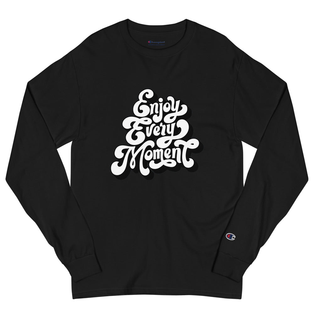 Enjoy every moments white | Men’s Champion Long Sleeve T-Shirt | CC8C