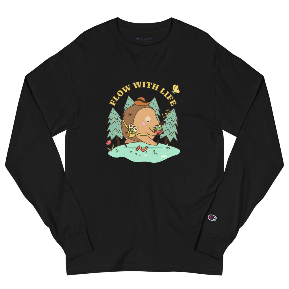 Flow with life | Men’s Champion Long Sleeve T-Shirt | CC8C