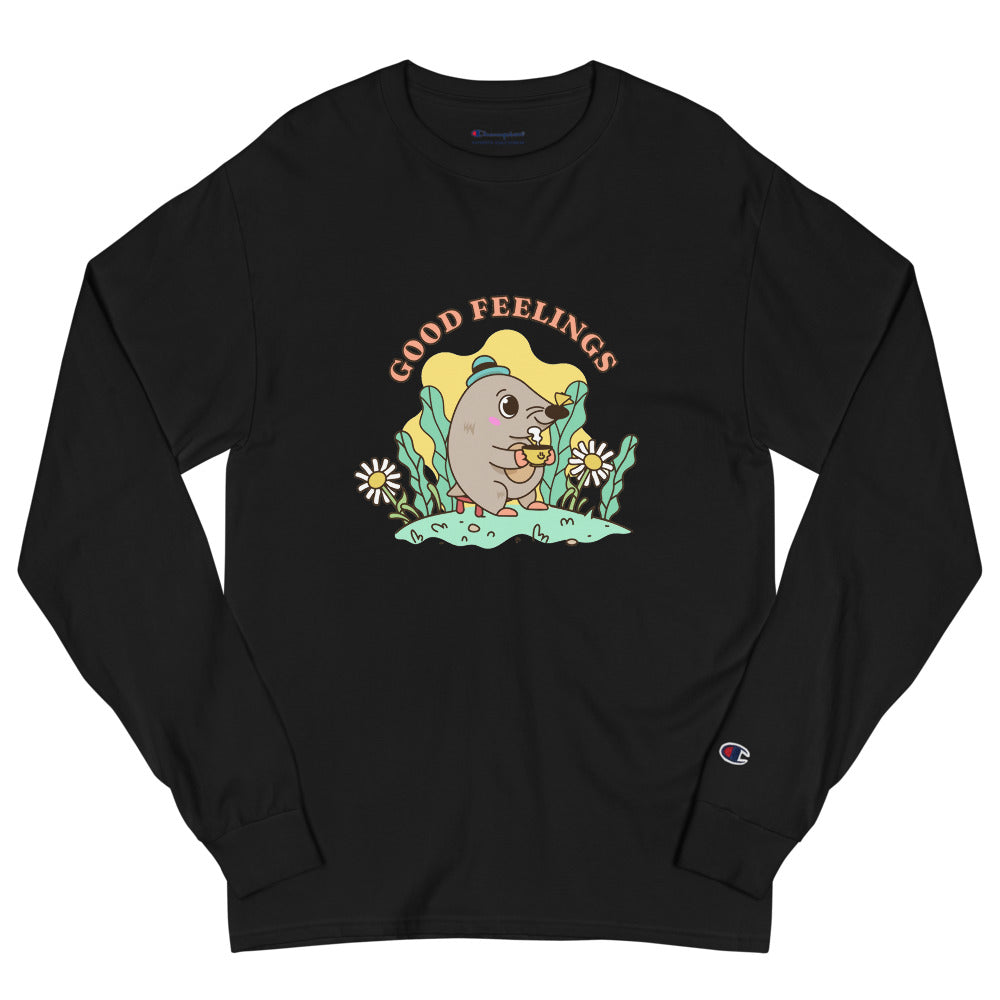 Good feelings | Men’s Champion Long Sleeve T-Shirt | CC8C