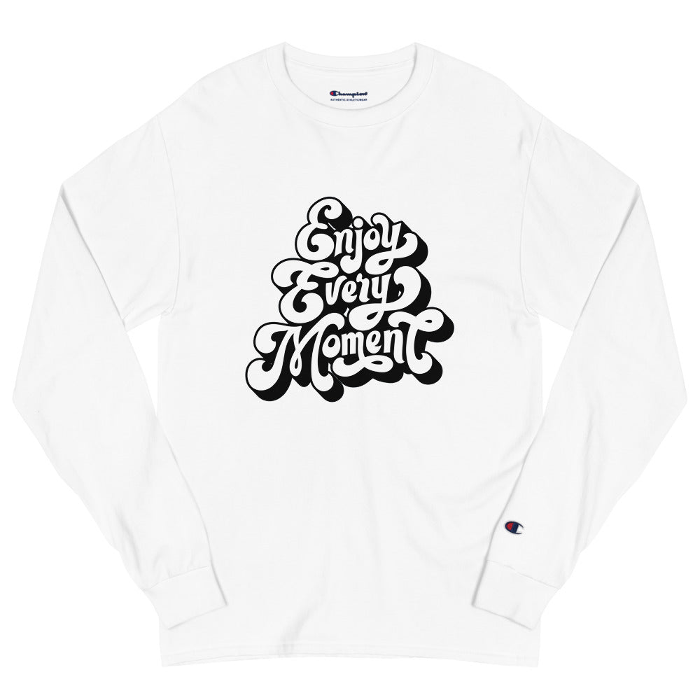 Enjoy every moments white | Men’s Champion Long Sleeve T-Shirt | CC8C