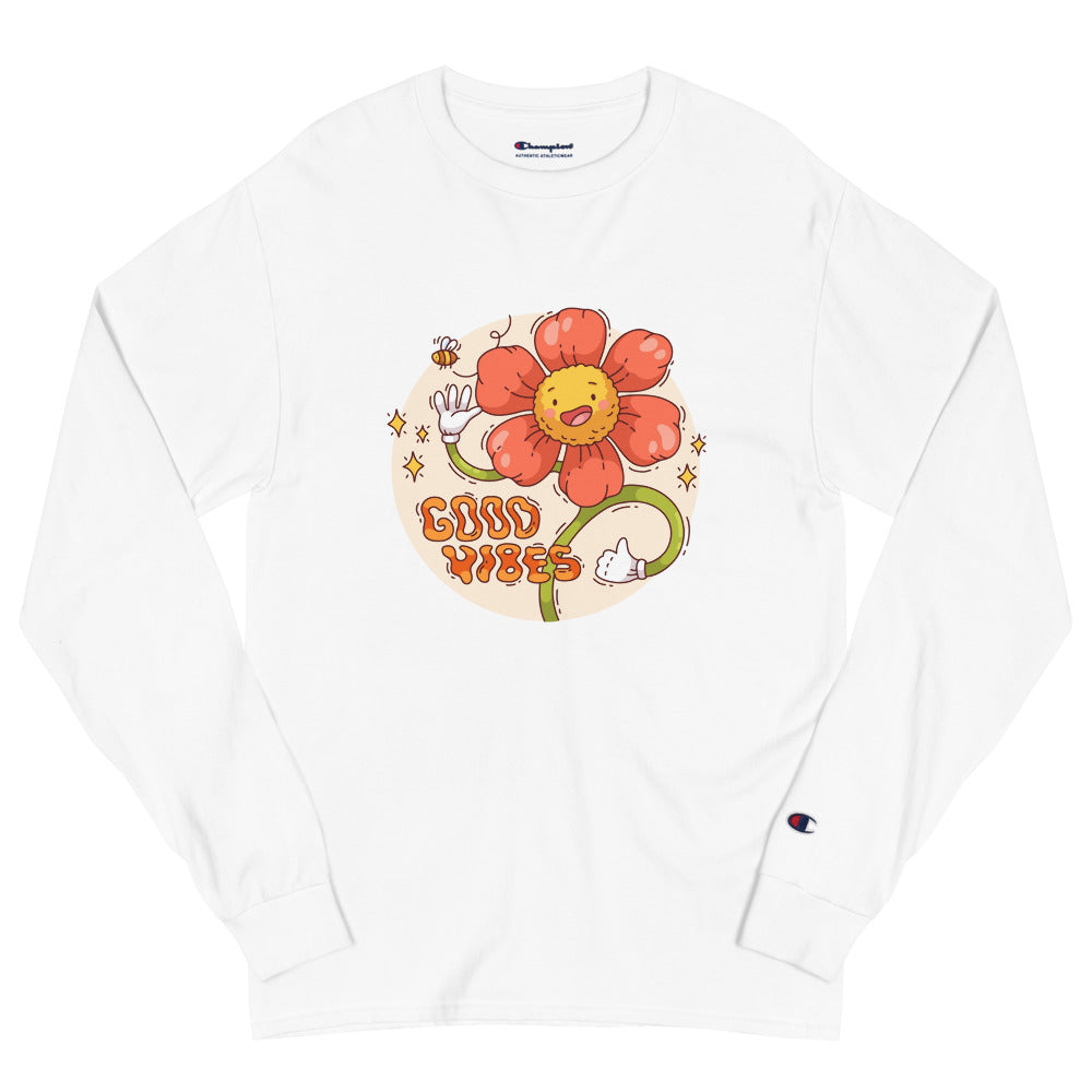 Good vides | Men’s Champion Long Sleeve T-Shirt | CC8C