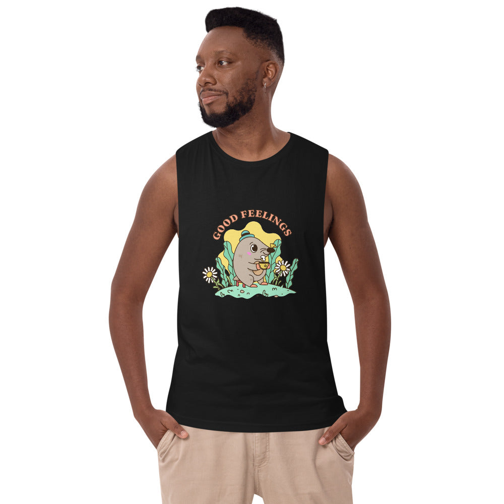 Good feelings | Men's Drop Arm Tank Top | AS Colour 5025