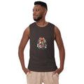 Samurai skull | Men's Drop Arm Tank Top | AS Colour 5025