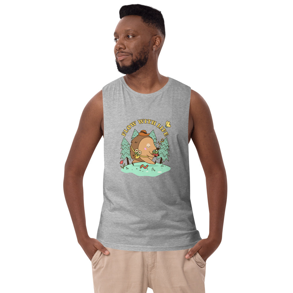 Flow with life | Men's Drop Arm Tank Top | AS Colour 5025