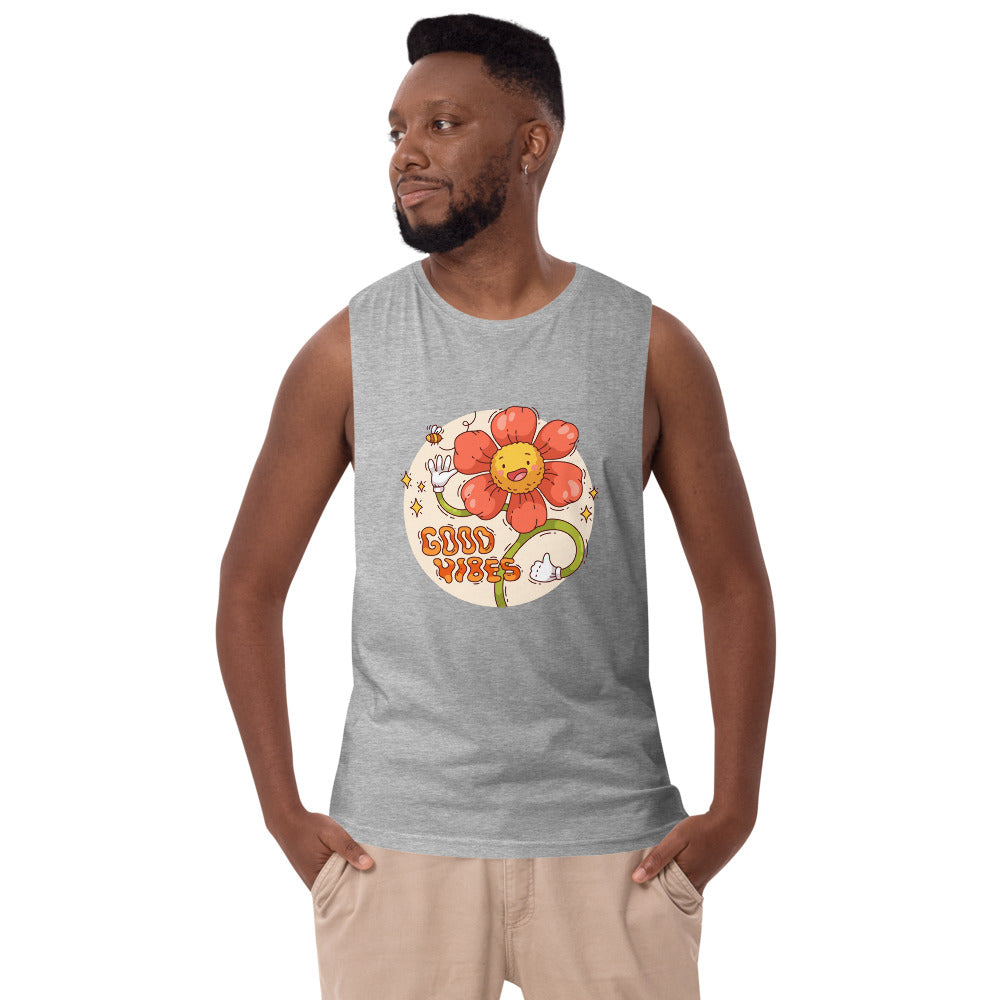 Good vides | Men's Drop Arm Tank Top | AS Colour 5025