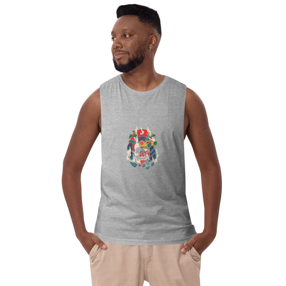 Samurai skull | Men's Drop Arm Tank Top | AS Colour 5025
