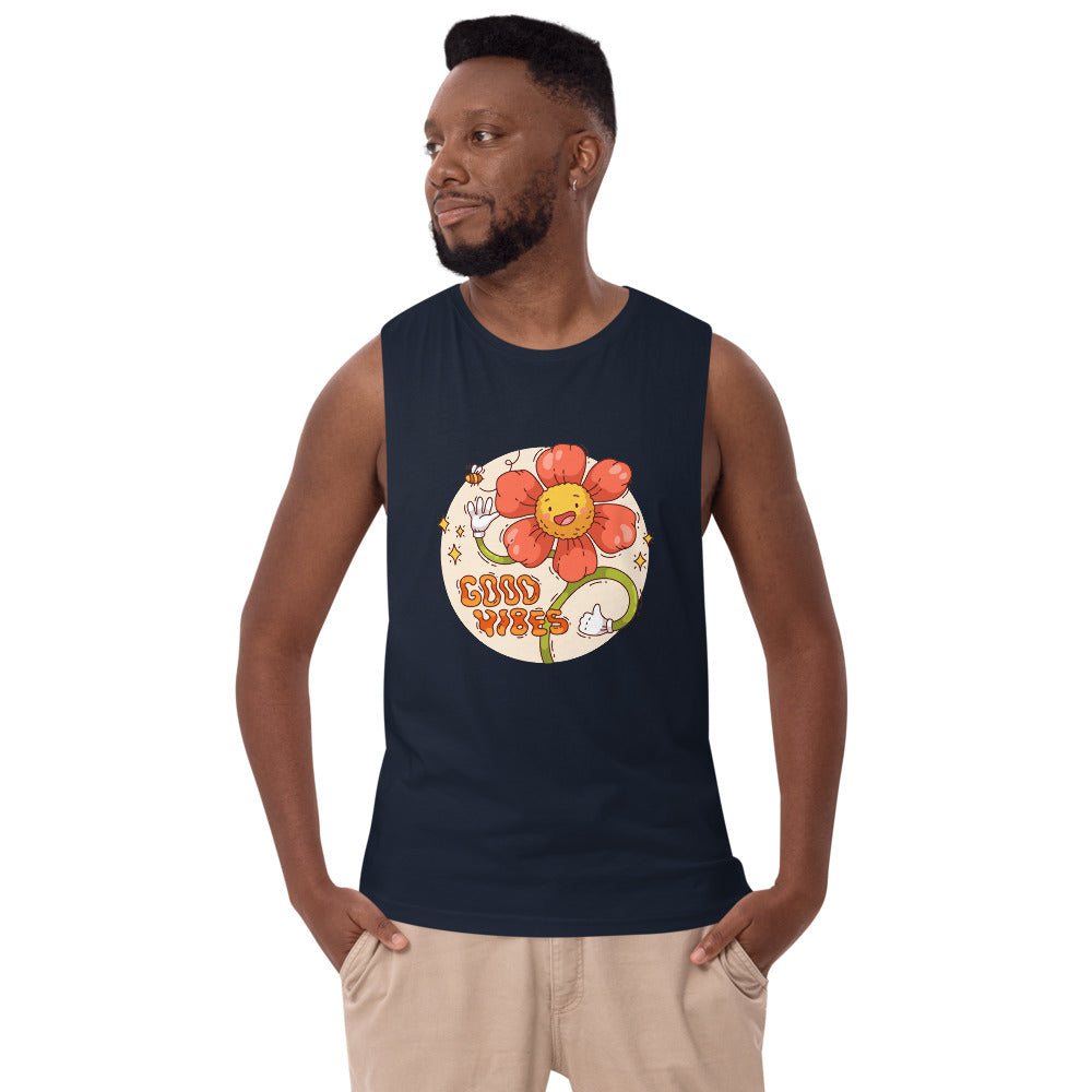 Good vides | Men's Drop Arm Tank Top | AS Colour 5025