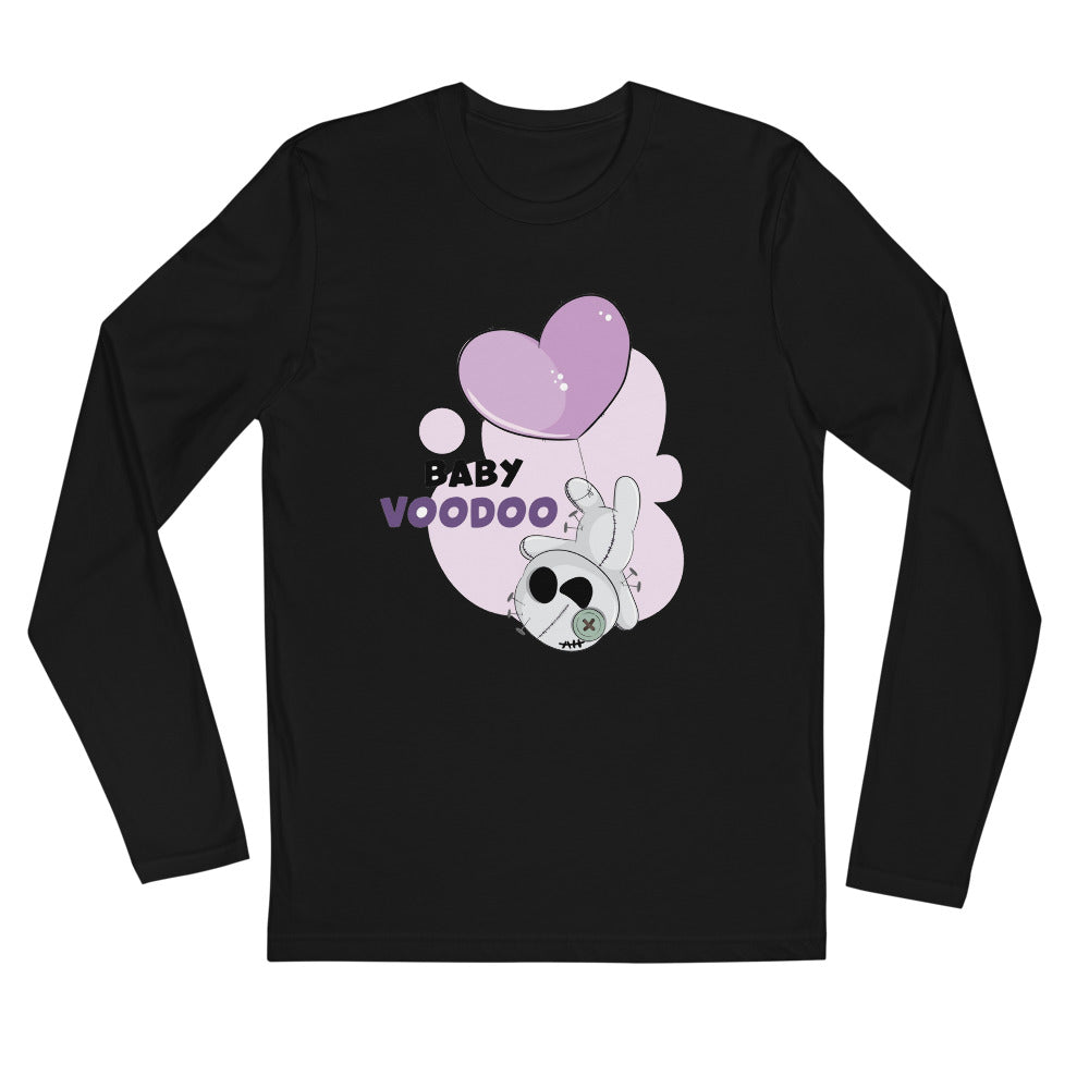 Ted heart - Baby voodoo | Men's Fitted Long Sleeve Shirt | Next Level 3601
