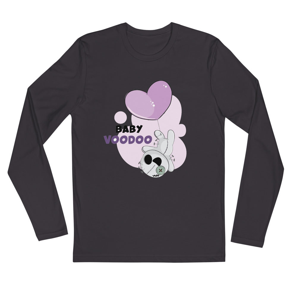 Ted heart - Baby voodoo | Men's Fitted Long Sleeve Shirt | Next Level 3601