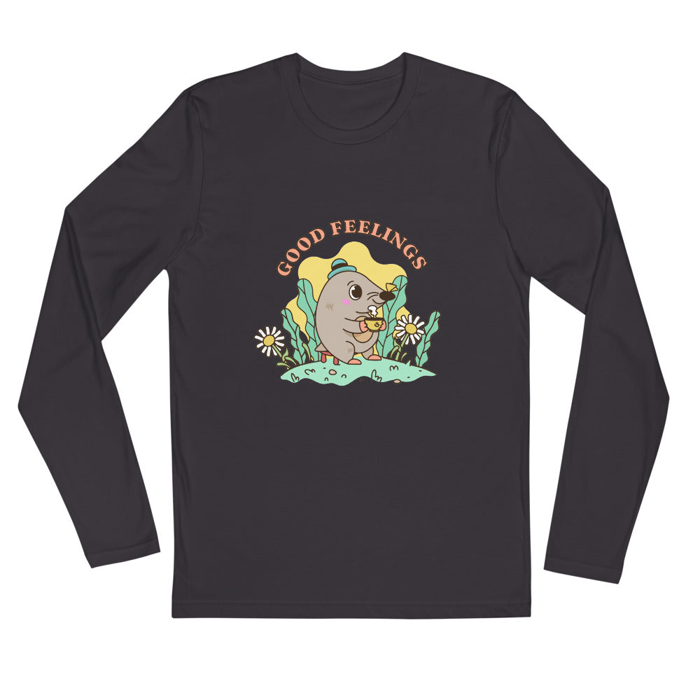 Good feelings | Men's Fitted Long Sleeve Shirt | Next Level 3601