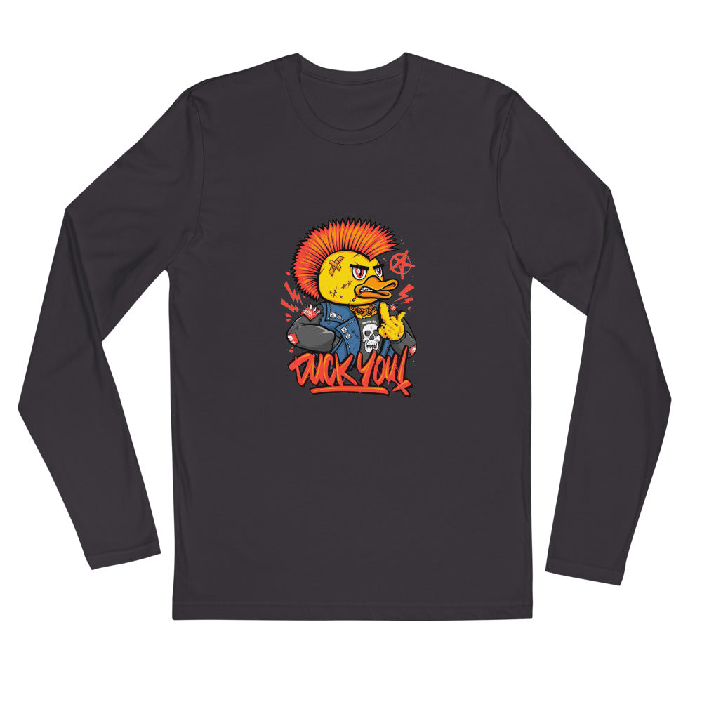 Duck you | Men's Fitted Long Sleeve Shirt | Next Level 3601