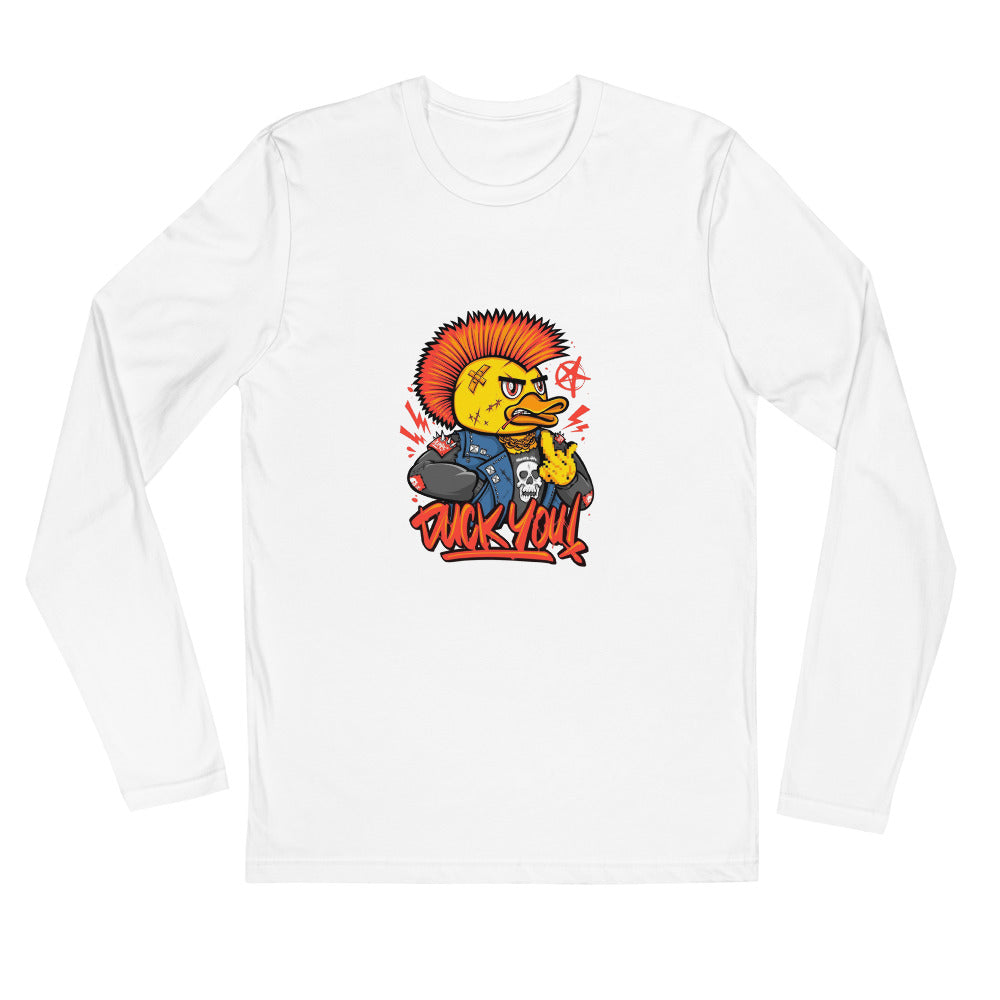 Duck you | Men's Fitted Long Sleeve Shirt | Next Level 3601