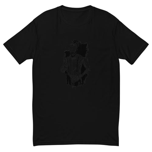 Black & White bearded man suit | Men's Fitted T-Shirt | Next Level 3600