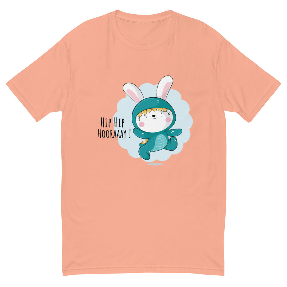 Green rabbit - HIP HIP HOORAAAY | Men's Fitted T-Shirt | Next Level 3600
