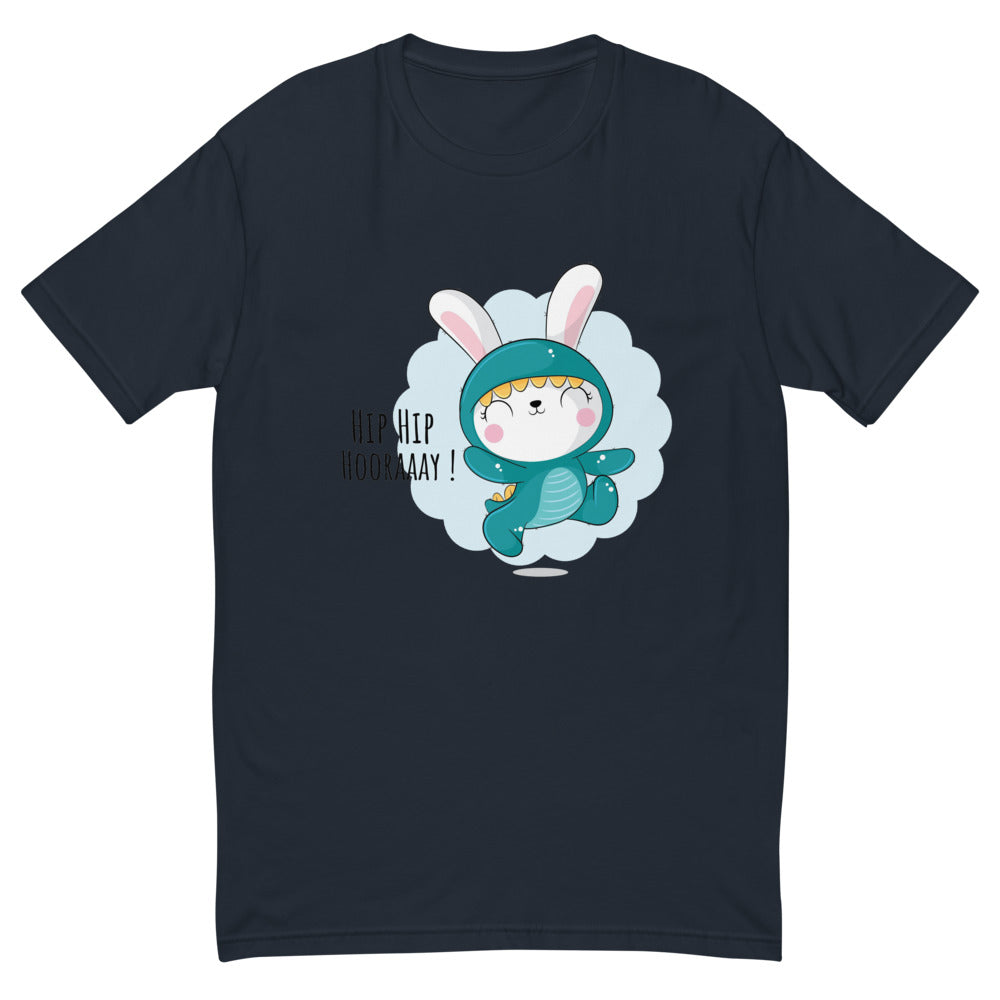 Green rabbit - HIP HIP HOORAAAY | Men's Fitted T-Shirt | Next Level 3600