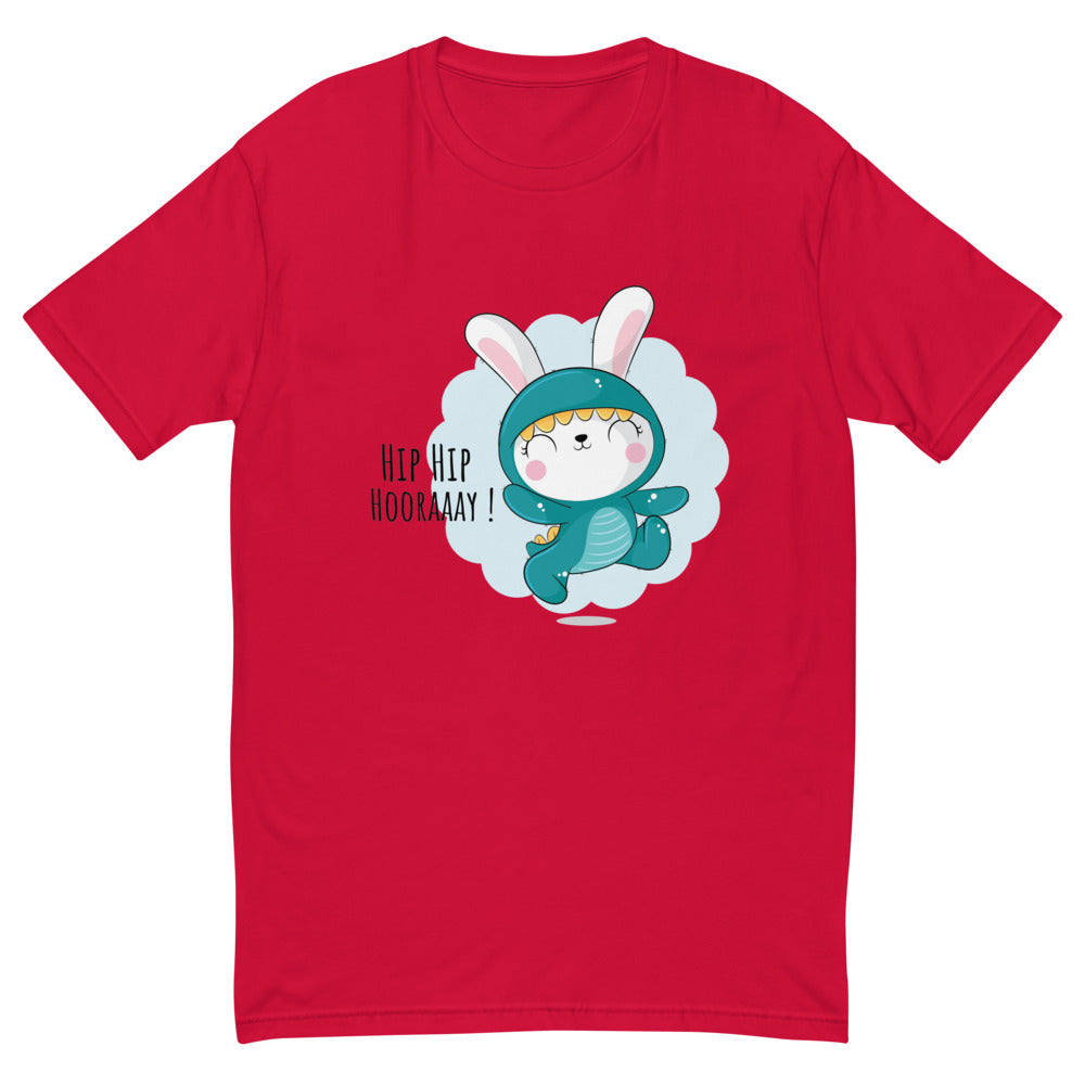 Green rabbit - HIP HIP HOORAAAY | Men's Fitted T-Shirt | Next Level 3600