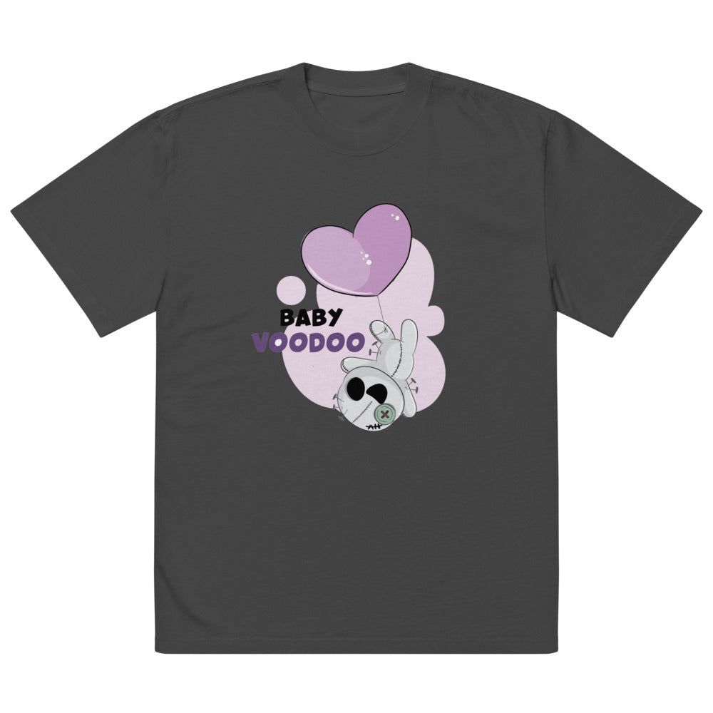 Ted heart - Baby voodoo | Men's Oversized Faded T-Shirt | AS Colour 5082