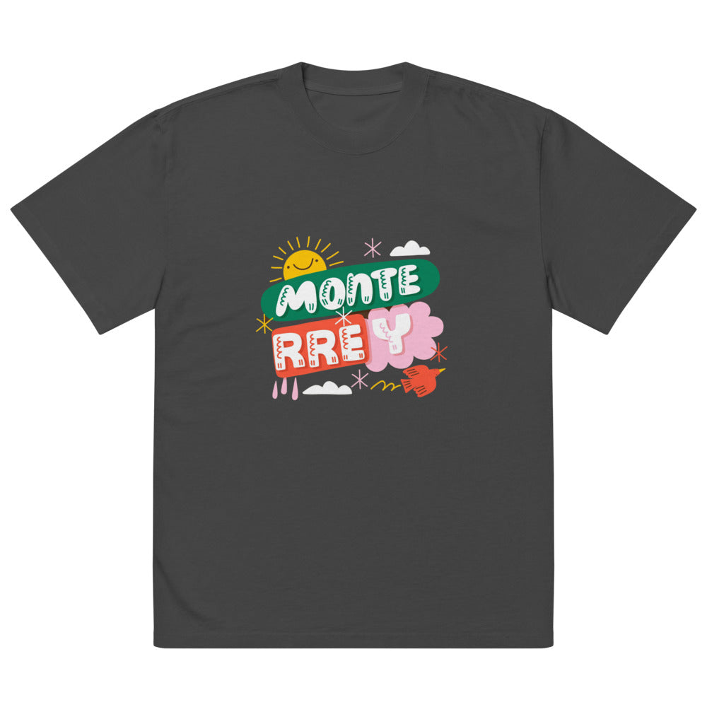 Monte rrey | Men's Oversized Faded T-Shirt | AS Colour 5082