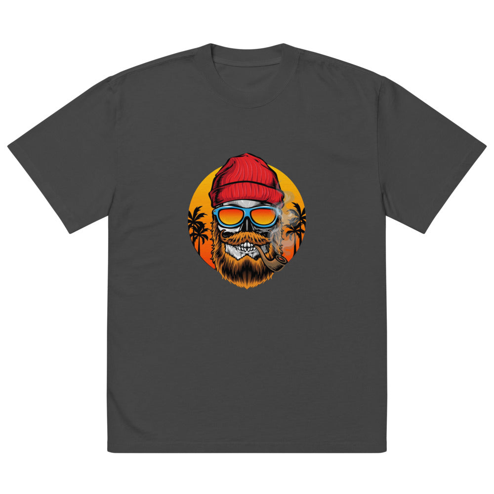 Bearded man | Men's Oversized Faded T-Shirt | AS Colour 5082