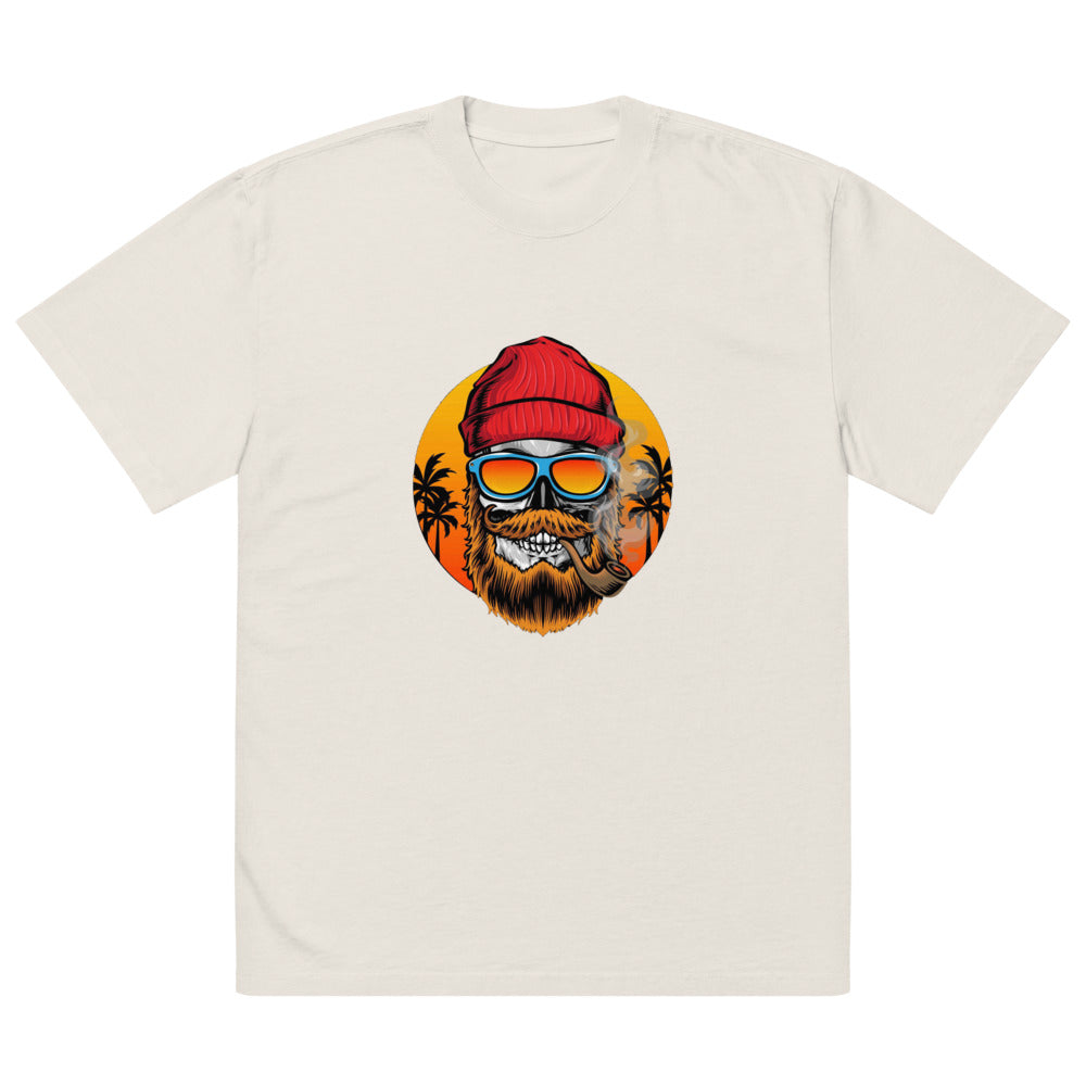 Bearded man | Men's Oversized Faded T-Shirt | AS Colour 5082