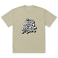 Enjoy every moments white | Men's Oversized Faded T-Shirt | AS Colour 5082