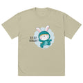 Green rabbit - HIP HIP HOORAAAY | Men's Oversized Faded T-Shirt | AS Colour 5082