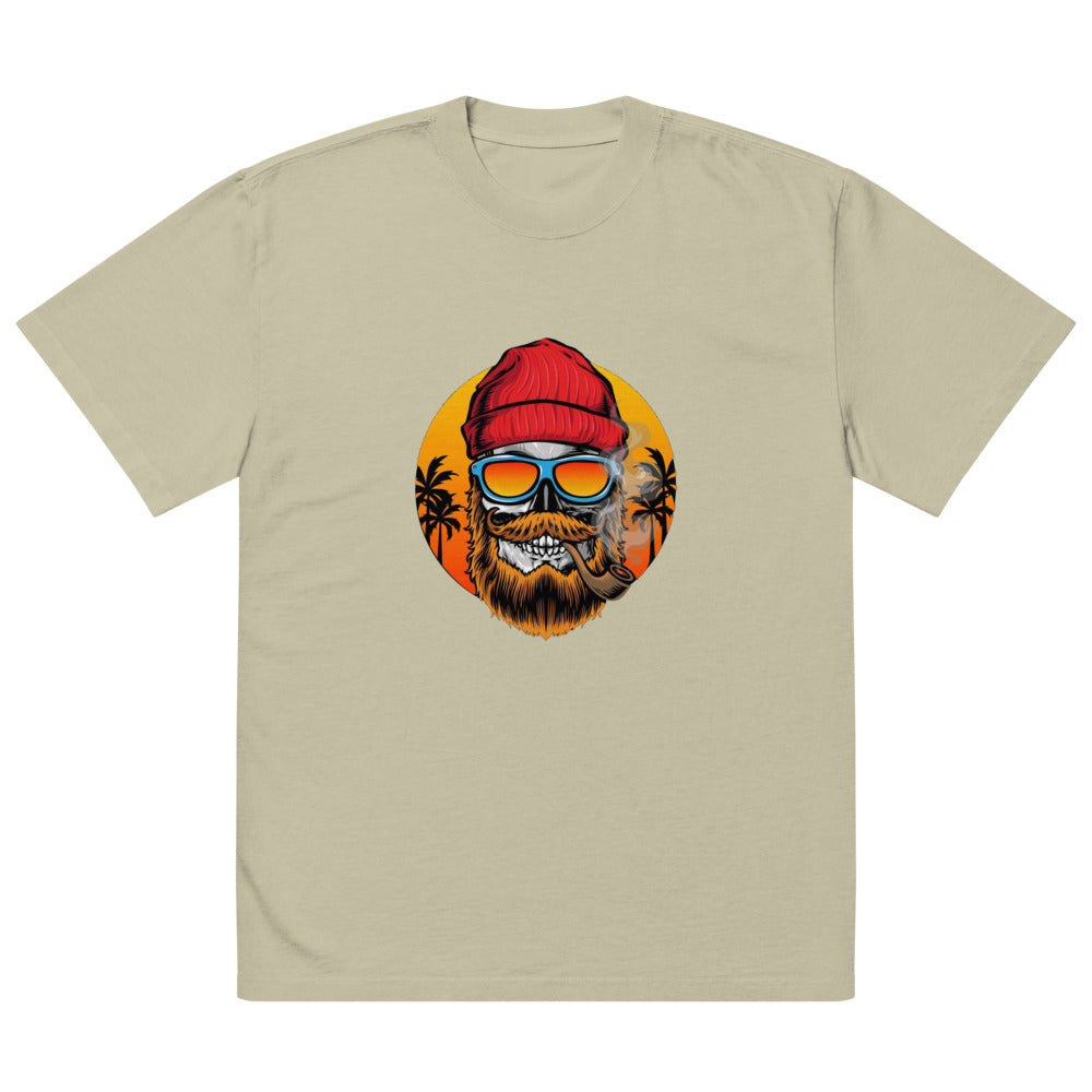 Bearded man | Men's Oversized Faded T-Shirt | AS Colour 5082