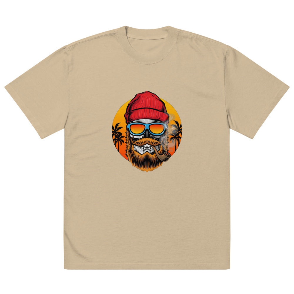 Bearded man | Men's Oversized Faded T-Shirt | AS Colour 5082