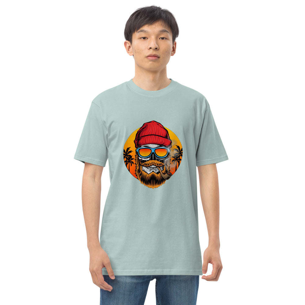 Bearded man | Men's Premium Heavyweight Tee | Cotton Heritage MC1086