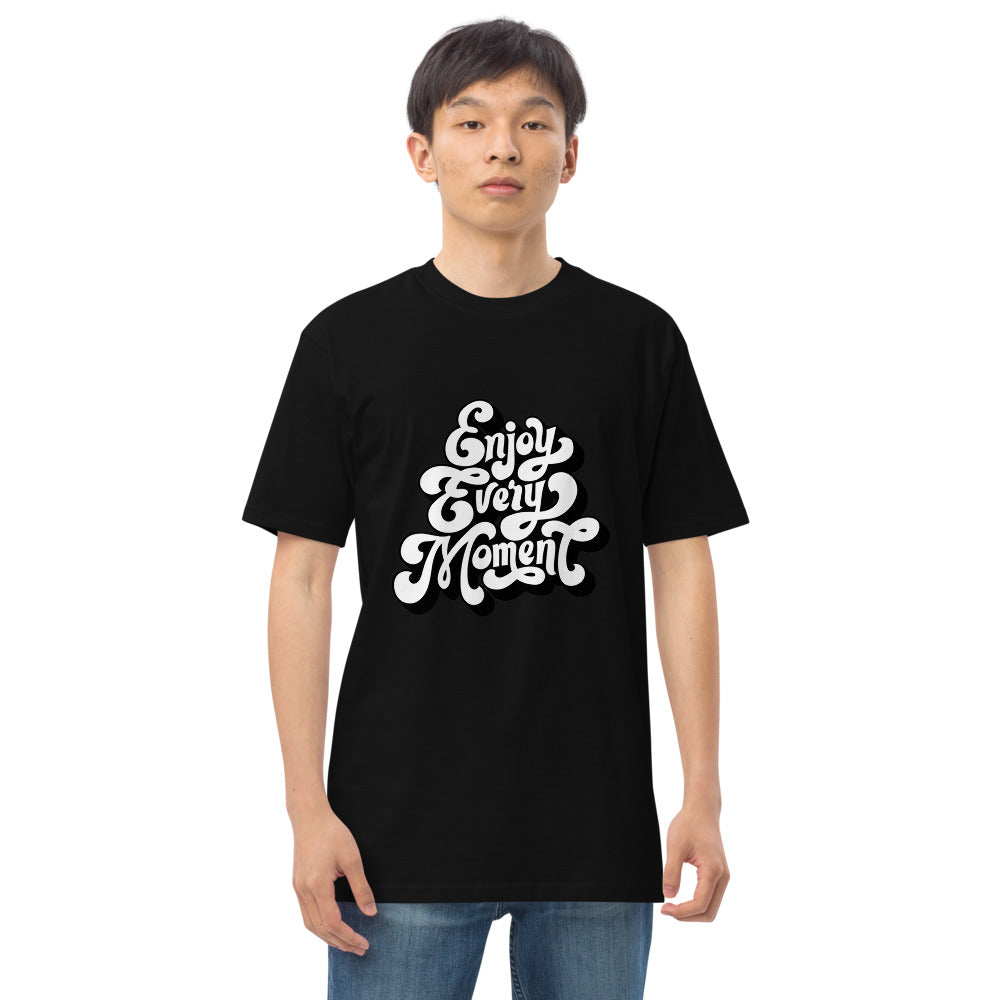 Enjoy every moments white | Men's Premium Heavyweight Tee | Cotton Heritage MC1086